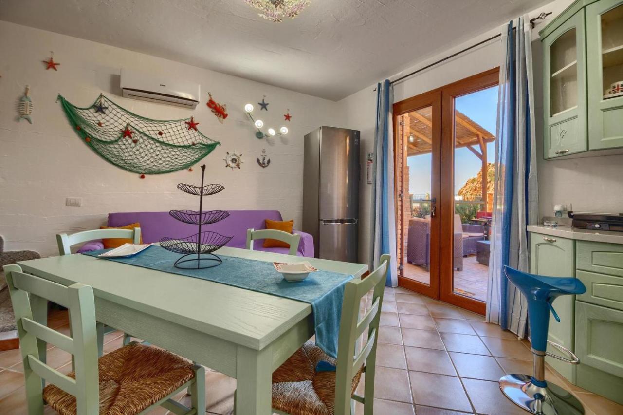 L'Estasi Tanca Piras A Bordo Piscina Con Vista Mare Villa Nebida ภายนอก รูปภาพ